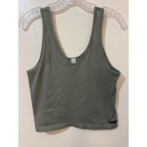 Vintage CALVIN KLEIN Olive Drab Ribbed knit Tank Top Large